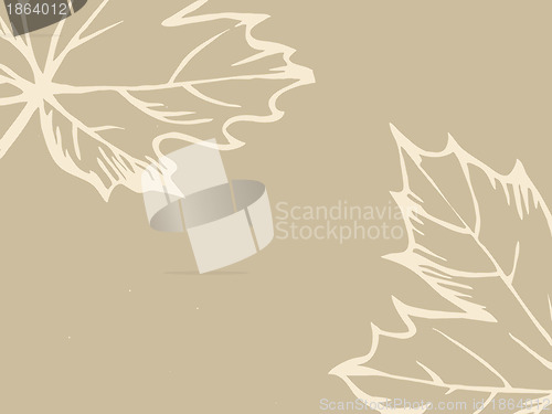 Image of wood sheet silhouette on brown background