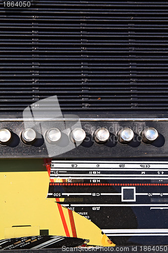 Image of old broken radio