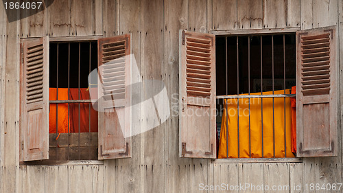Image of Windows of temple in Cambodia