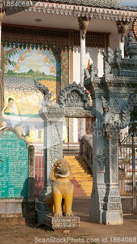 Image of Detail of Buddhist temple in Cambodia