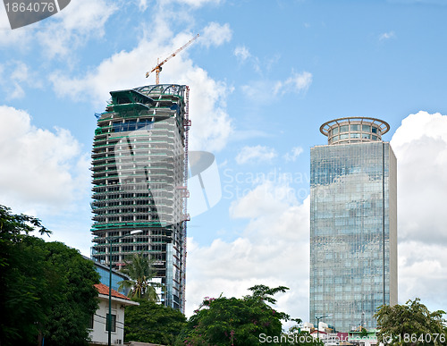 Image of High-rise buildings in Phnom Penh, Cambodia