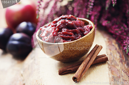 Image of plum and apple chutney