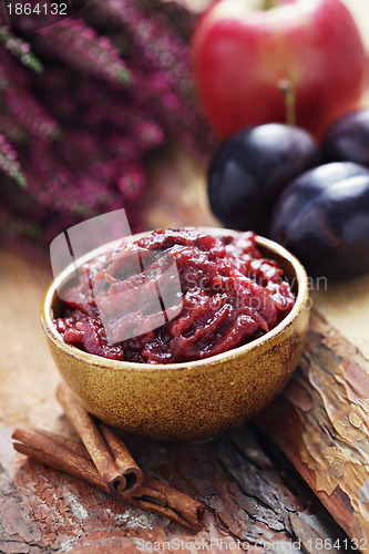 Image of plum and apple chutney