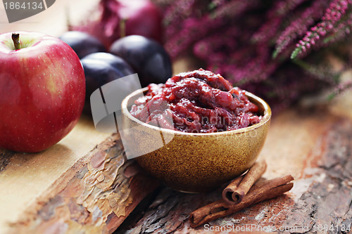 Image of plum and apple chutney