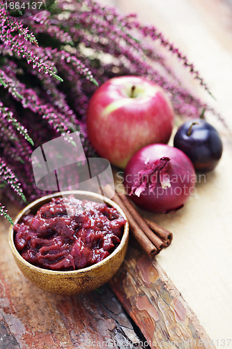 Image of plum and apple chutney