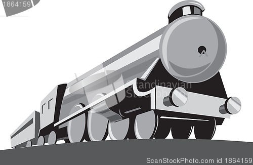 Image of Steam Train Locomotive Retro