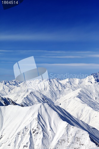 Image of Winter mountains in nice day