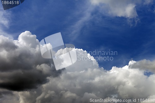 Image of Blue sky and clouds