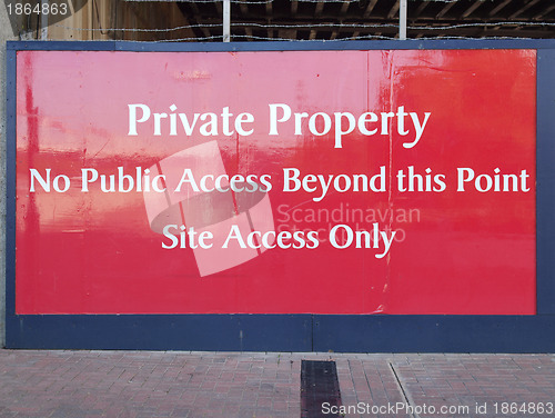 Image of Private property sign