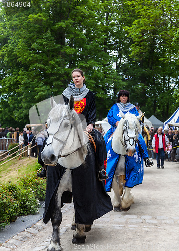 Image of Princesses Riding Horses