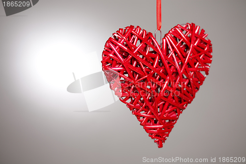 Image of Hand made red heart
