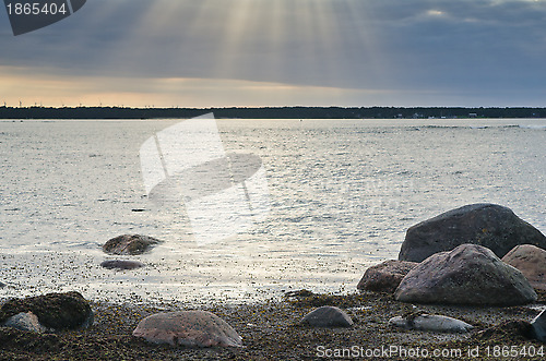 Image of Stones on coast of Baltic sea