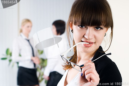Image of Young attractive business lady
