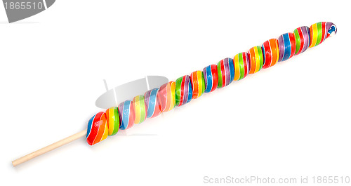 Image of Rainbow Twirl Lollipop Candies