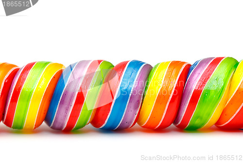Image of Rainbow Twirl Lollipop Candies
