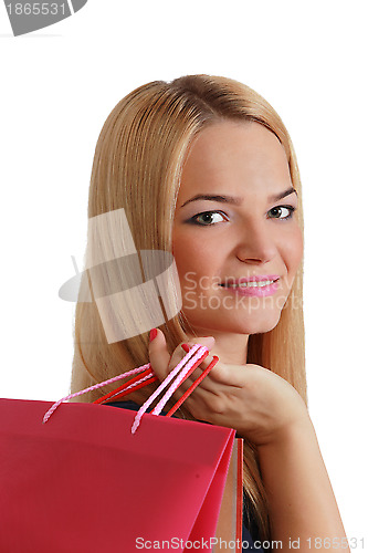 Image of Woman with Shopping Bag