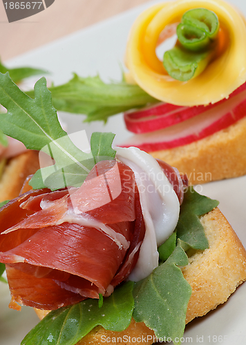 Image of Jamon and Cheese Appetizers