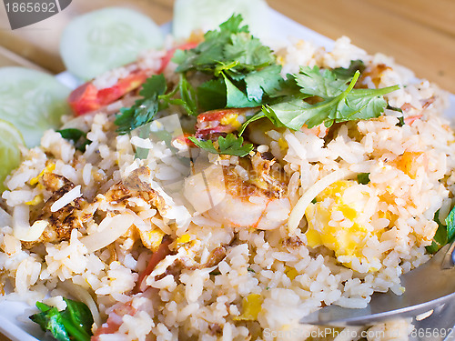 Image of Thai fried rice with shrimps