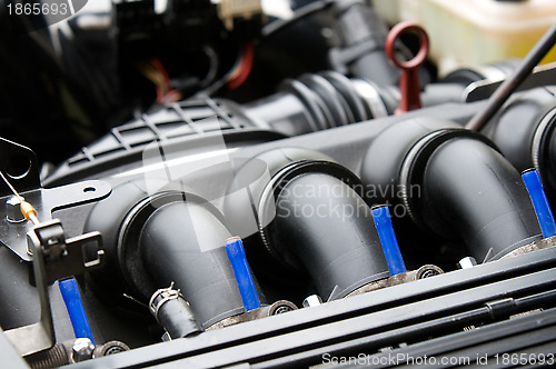 Image of Inlet manifold of car engine