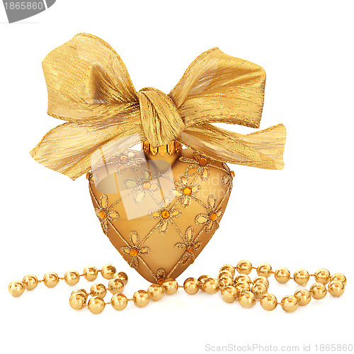Image of Gold Bauble Decoration