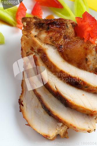 Image of Slices of Grilled Chicken Breast