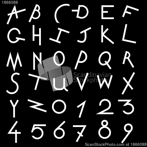 Image of Decorative alphabet vector  set
