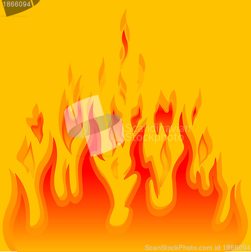 Image of Burn flame fire vector background