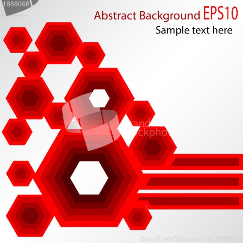 Image of Abstract red vector background