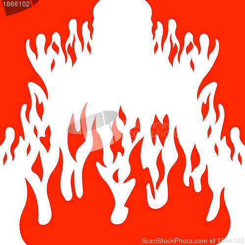 Image of Burn flame fire vector background