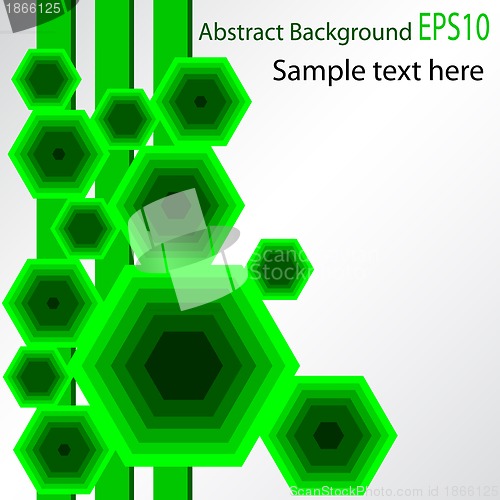Image of Abstract green vector background