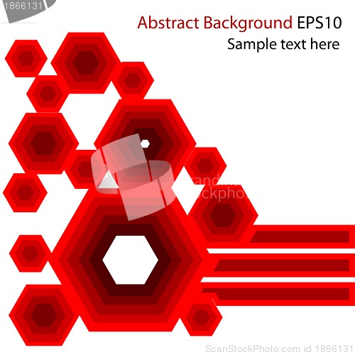 Image of Abstract red vector background