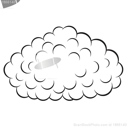 Image of Cloud , vector illustration
