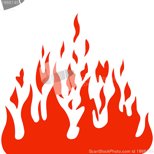 Image of Burn flame fire vector background