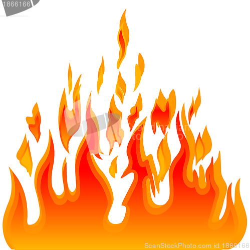 Image of Burn flame fire vector background