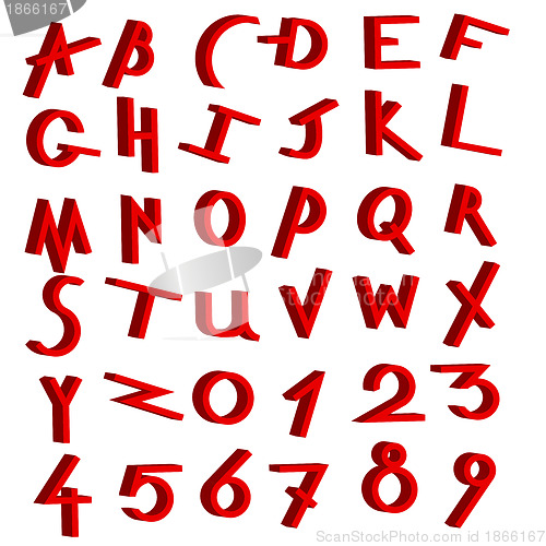 Image of Decorative alphabet vector  set