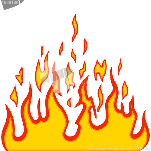 Image of Burn flame fire vector background