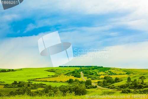 Image of landscape with the field
