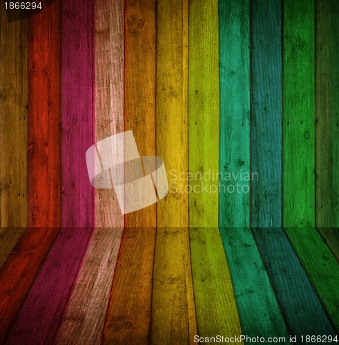Image of colorful wood Background