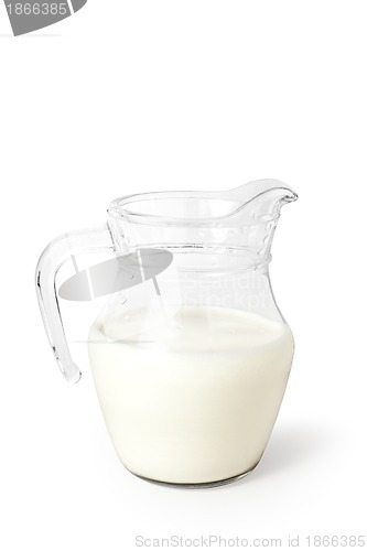 Image of milk on white background