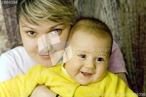 Image of mother and son