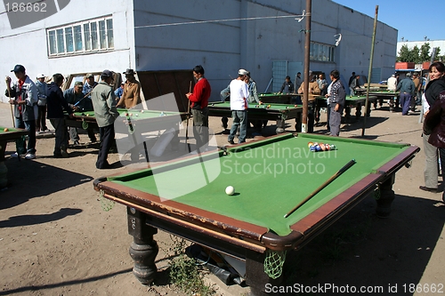 Image of Playing pool