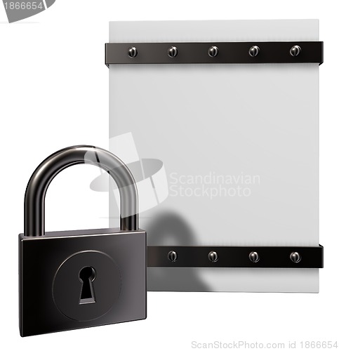 Image of box and padlock