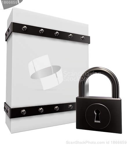 Image of box and padlock