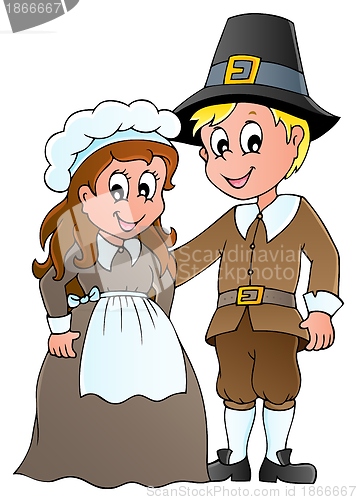 Image of Thanksgiving pilgrim theme 1