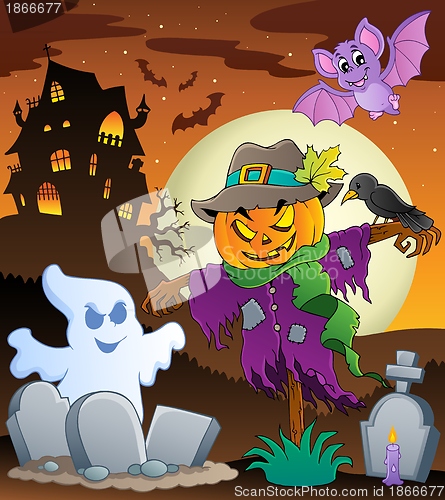 Image of Halloween scarecrow theme image 3