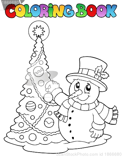 Image of Coloring book Christmas thematics 1