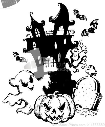 Image of Halloween theme drawing 1