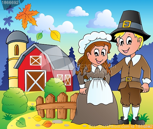 Image of Thanksgiving pilgrim theme 2