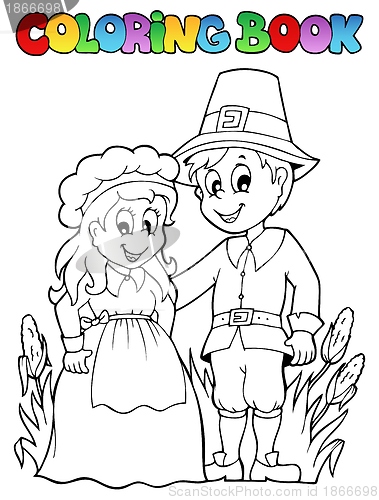 Image of Coloring book Thanksgiving image 2