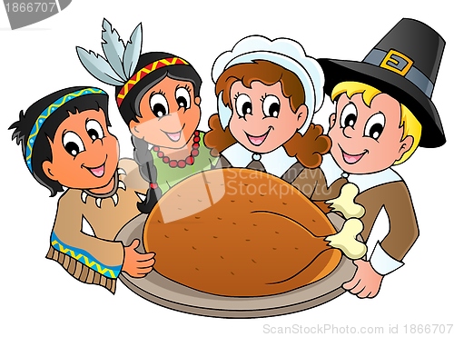 Image of Thanksgiving pilgrim theme 3